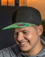 Bronx Glitter Flat Peak Snapback Cap – Bild 2