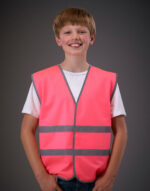 Kids Fluo Reflective Border Waistcoat – Bild 2