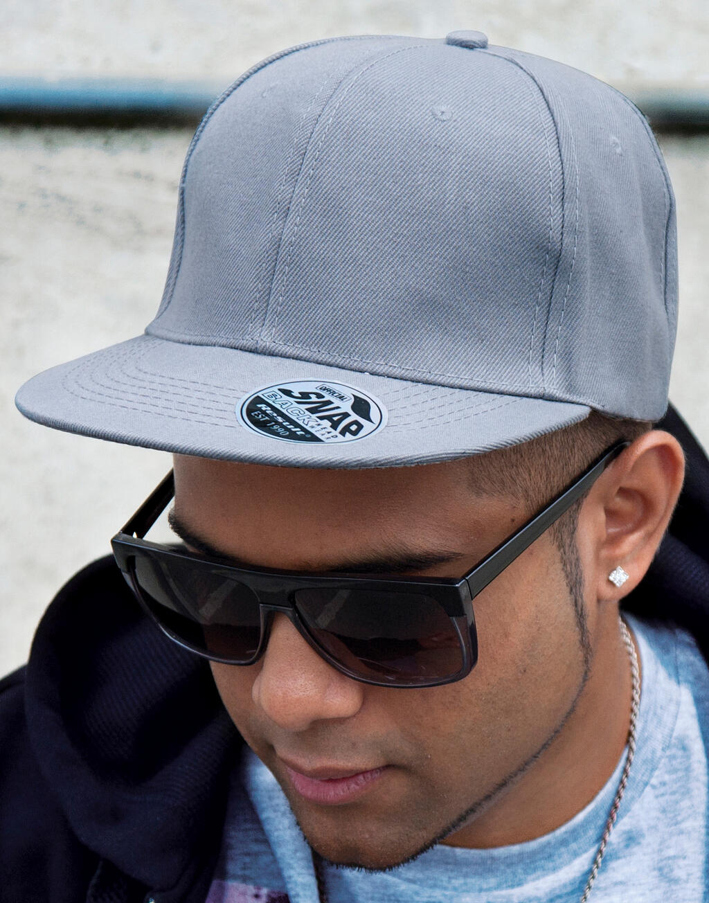 083_34_123_m-2015_01.jpg Bronx Original Flat Peak Snap Back Cap – Bild 1