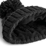 Cable Knit Melange Beanie – Bild 3