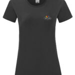 Ladies Vintage T Small Logo Print