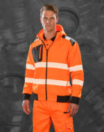 Recycled Robust Zipped Safety Hoody – Bild 2