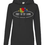 Ladies Vintage Hooded Sweat Large Logo Print