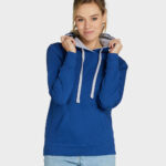 Contrast Hooded Sweatshirt Women