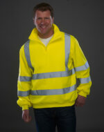 Fluo 1/4 Zip Sweat Shirt – Bild 2