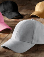 Faux Suede 6 Panel Cap – Bild 2