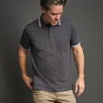 Luxury Stripe Stretch Polo