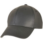 Synthetic Leather Alpha Shape Dad Cap