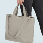 Zipped Canvas Shopper- B-Ware