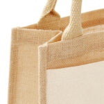 Cotton Pocket Jute Midi Tote – Bild 4
