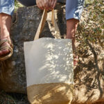 Jute Base Canvas Shopper