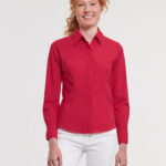 Ladies' LS Fitted Poplin Shirt