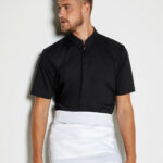 Tailored Fit Mandarin Collar Shirt SSL