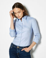Women's Tailored Fit Stretch Oxford Shirt LS