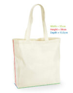 Recycled Cotton Maxi Tote – Bild 3
