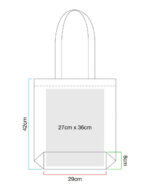 Striped Organic Cotton Tote – Bild 4