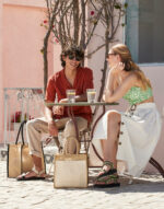 Cotton Pocket Natural Starched Jute Midi Tote – Bild 3