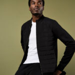 Regular Fit Quilted Full Zip Sweatshirt