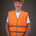 Kids Fluo Reflective Border Waistcoat
