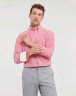 Men's LS Tailored Washed Oxford Shirt - Image 3