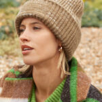Chunky Knitted Patch Beanie