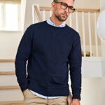 Ribbed Interlock Crew Neck