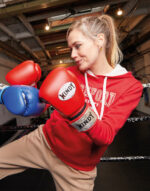 Contrast Hooded Sweatshirt Women - Image 6