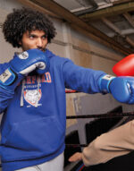 Contrast Hooded Sweatshirt Men - Image 6