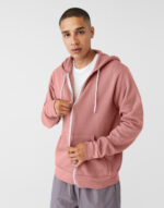 Unisex Poly-Cotton Full Zip Hoodie - Image 2