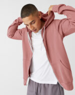 Unisex Poly-Cotton Full Zip Hoodie - Image 3