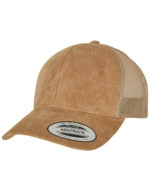 Suede Leather Trucker Cap