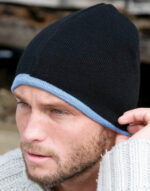 Soft Feel Cuffless Reversible Beanie - Image 3