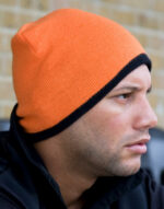 Soft Feel Cuffless Reversible Beanie - Image 2
