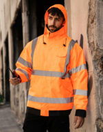 Hi-Vis Rain Jacket Lite "Kaunas" - Image 2
