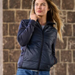 Womens Hybrid-Stretch Hooded Jacket