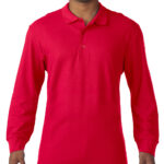 Premium Cotton Adult Double Piqué Polo LS