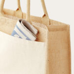 Cotton Pocket Jute Shopper - Image 4