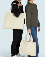 Canvas Wide Shopper with Fold LH - Image 2