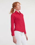 Ladies' LS Fitted Poplin Shirt - Image 2