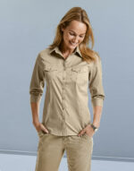 Ladies' Roll 3/4 Sleeve Shirt