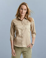 Ladies' Roll 3/4 Sleeve Shirt - Image 2