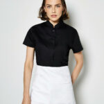 Women's Tailored Fit Mandarin Collar SSL