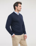 Men's V-Neck Knitted Pullover - Image 2