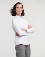 Ladies' LS Herringbone Shirt - Image 2