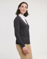 Ladies' V-Neck Knitted Cardigan - Image 2