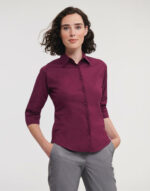 Ladies' 3/4 Sleeve Easy Care Fitted Shirt