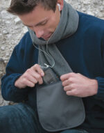 Fleece Scarf with Pocket - Image 2