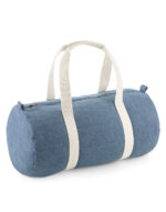 Denim Barrel Bag - Image 3