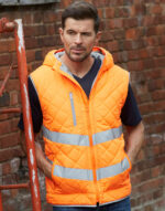 Fluo Kensington Hooded Gilet - Image 2