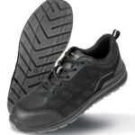 All Black Safety Trainer - size 3